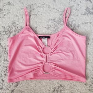 Women's Pink Crop-top